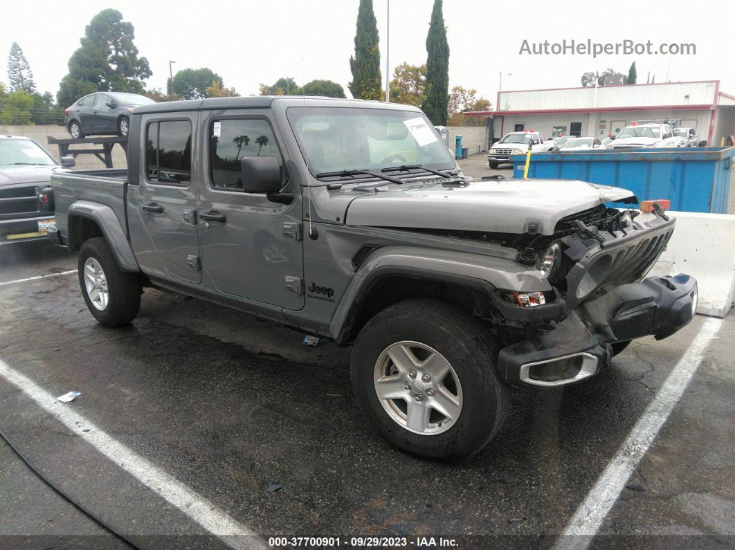 2022 Jeep Gladiator Sport S 4x4 Gray vin: 1C6HJTAG6NL102851