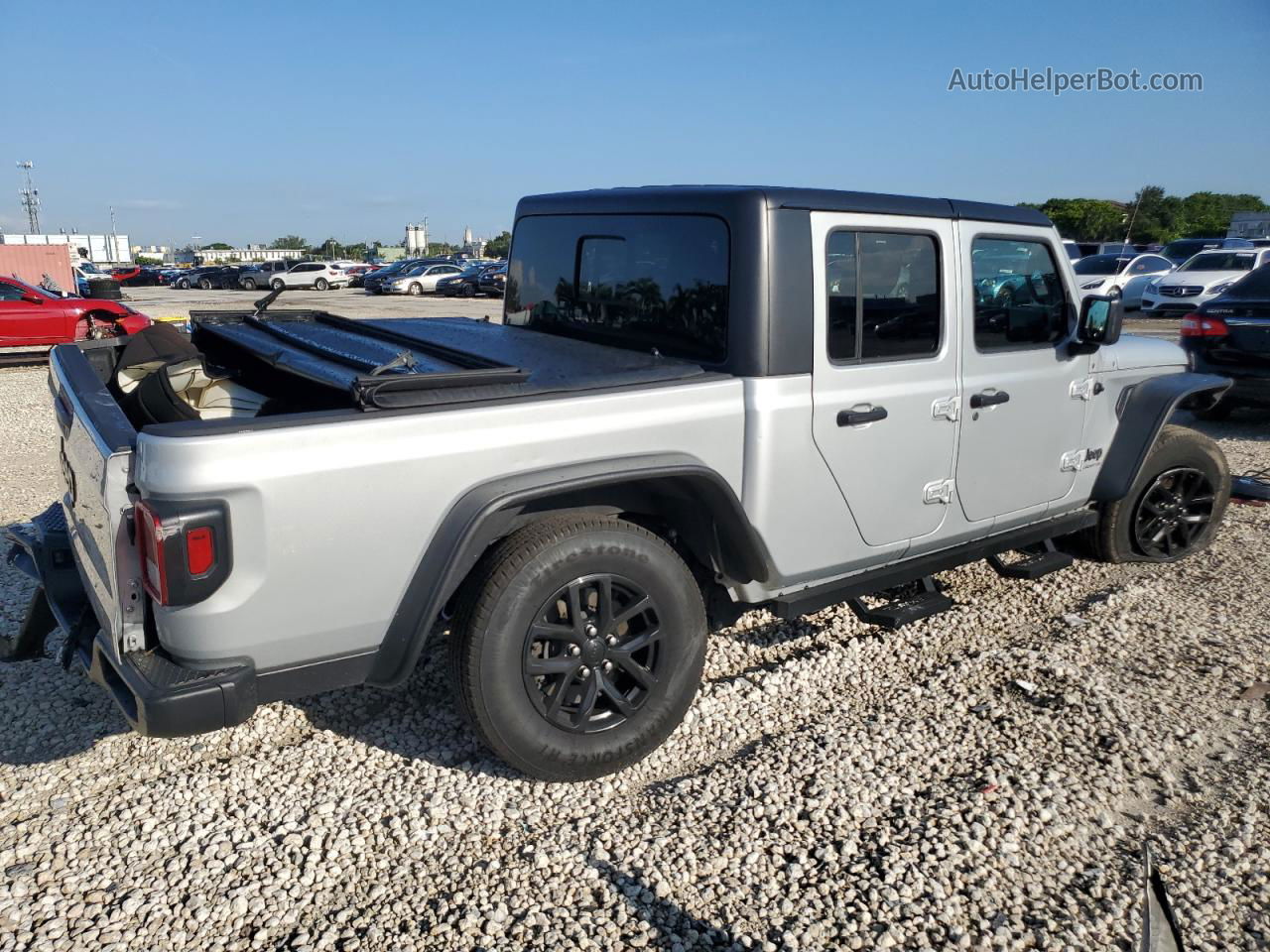 2022 Jeep Gladiator Sport Silver vin: 1C6HJTAG6NL125045