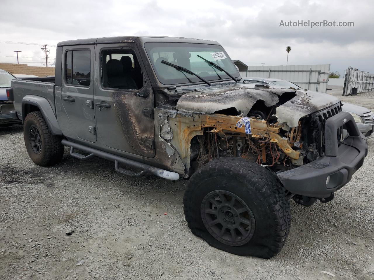 2022 Jeep Gladiator Sport Gray vin: 1C6HJTAG6NL131668