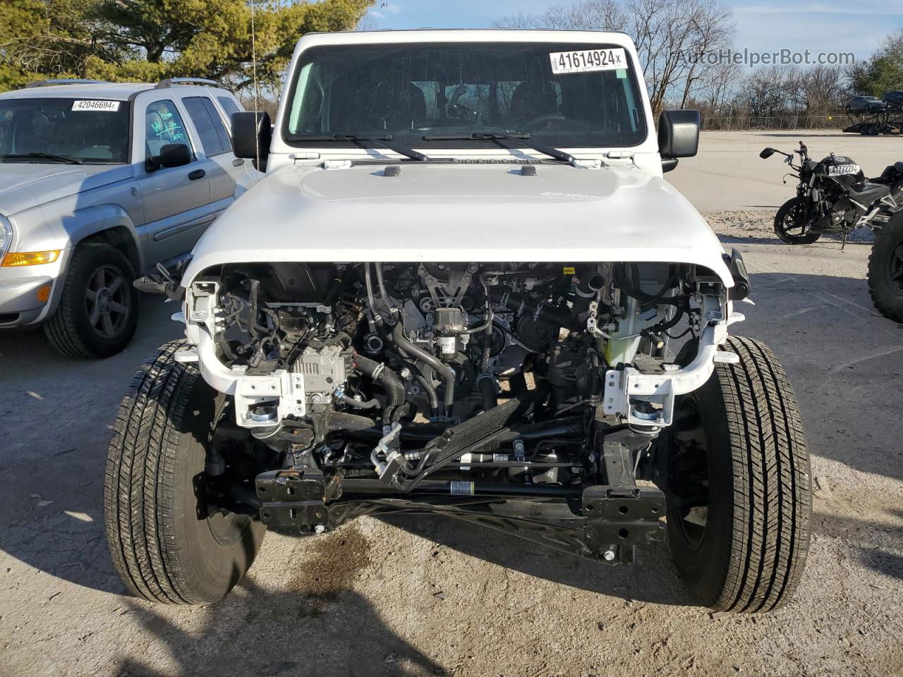 2022 Jeep Gladiator Sport White vin: 1C6HJTAG6NL135946