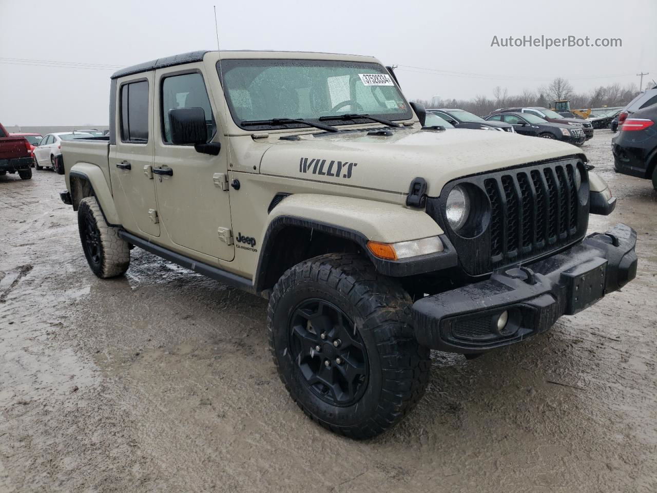 2022 Jeep Gladiator Sport Tan vin: 1C6HJTAG6NL173192