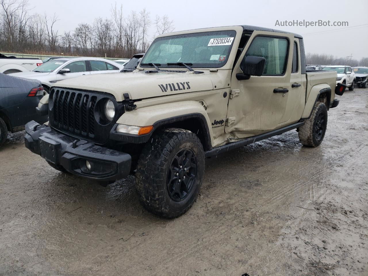 2022 Jeep Gladiator Sport Tan vin: 1C6HJTAG6NL173192