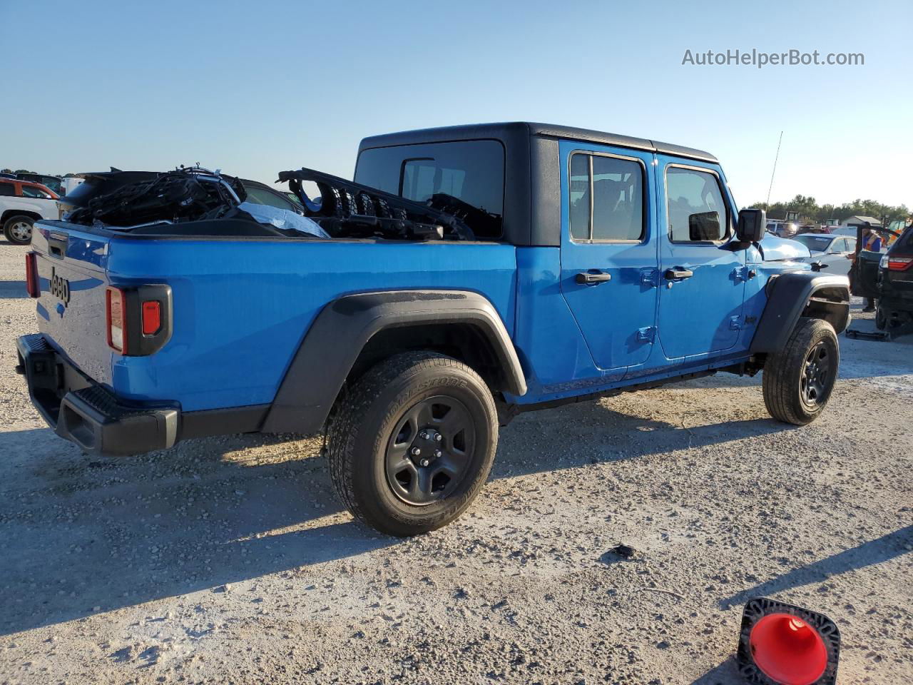 2022 Jeep Gladiator Sport Blue vin: 1C6HJTAG6NL182426