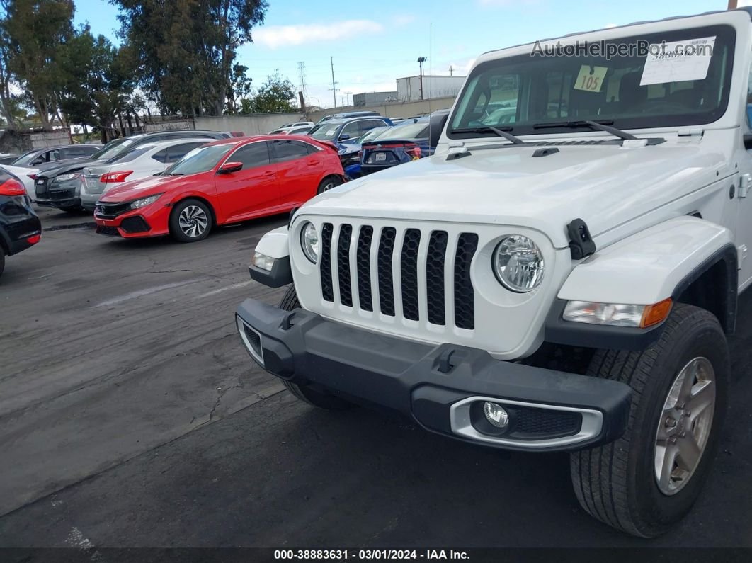 2022 Jeep Gladiator Sport S 4x4 White vin: 1C6HJTAG7NL132019