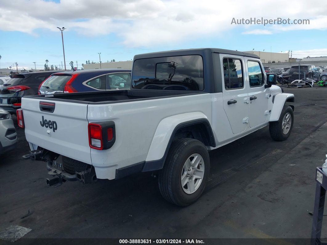 2022 Jeep Gladiator Sport S 4x4 White vin: 1C6HJTAG7NL132019