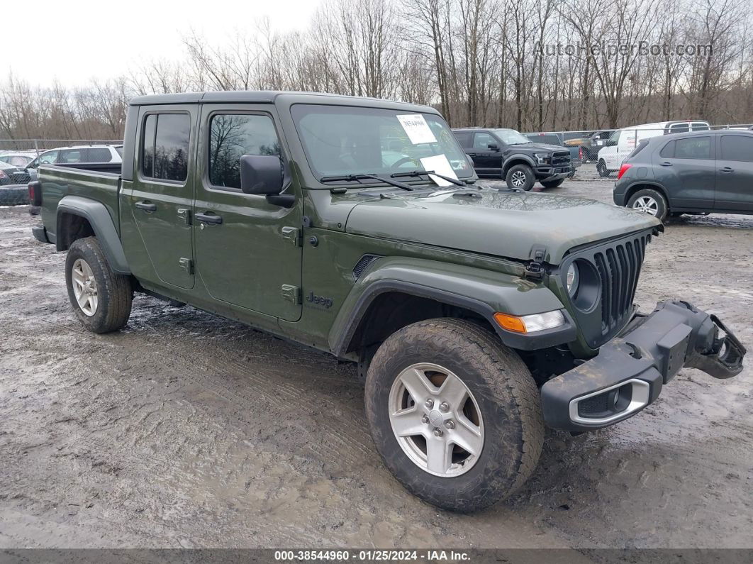 2022 Jeep Gladiator Sport S 4x4 Green vin: 1C6HJTAG7NL169703