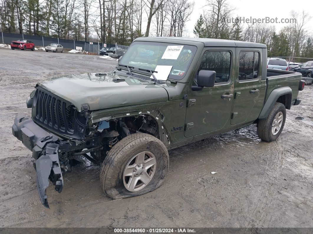 2022 Jeep Gladiator Sport S 4x4 Green vin: 1C6HJTAG7NL169703