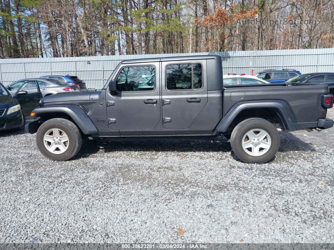 2022 Jeep Gladiator Sport S 4x4 Gray vin: 1C6HJTAG8NL146057