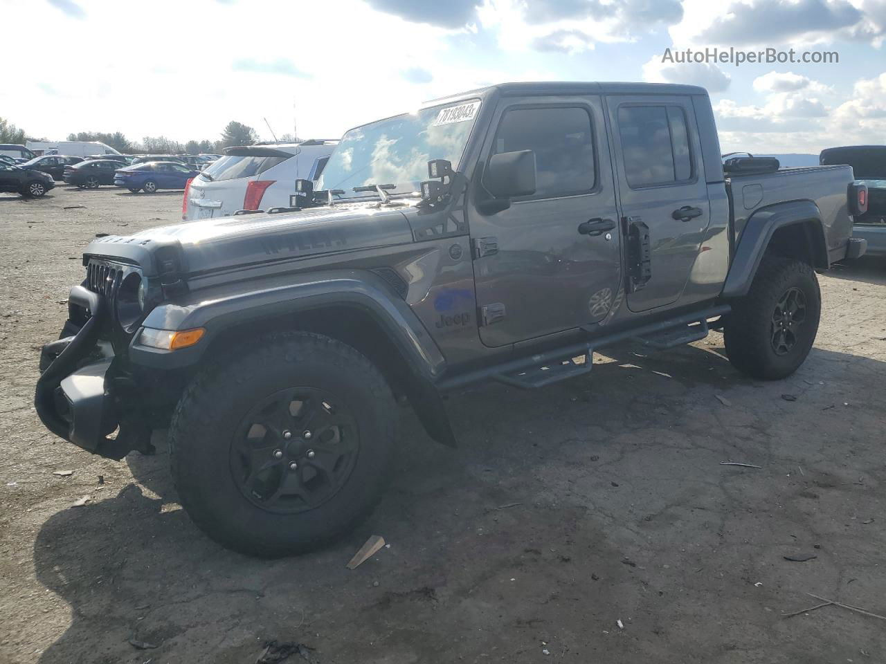 2022 Jeep Gladiator Sport Серый vin: 1C6HJTAG9NL127033