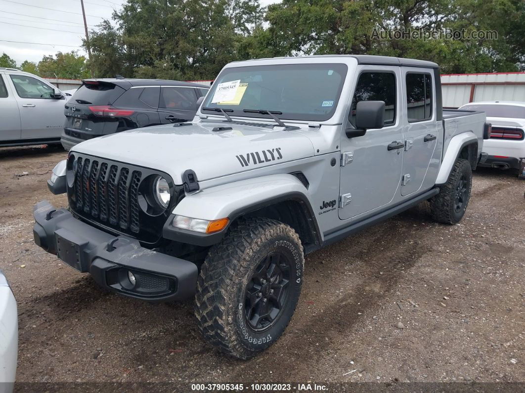 2022 Jeep Gladiator Willys 4x4 Gray vin: 1C6HJTAG9NL139649