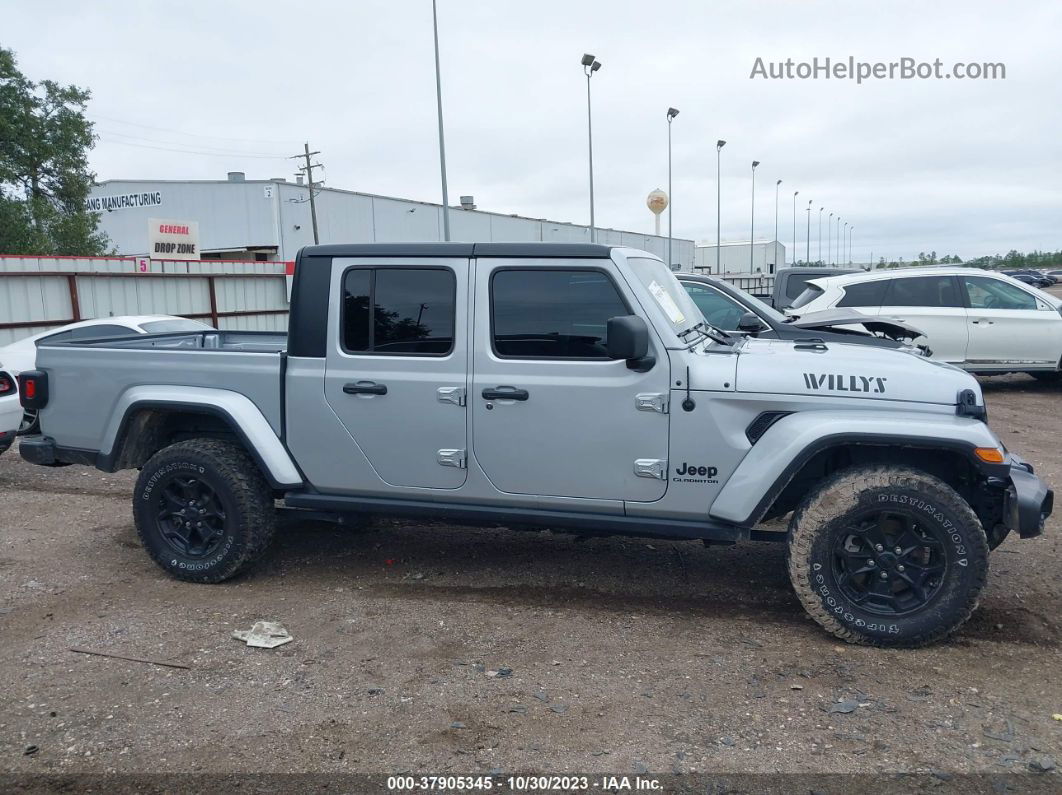 2022 Jeep Gladiator Willys 4x4 Gray vin: 1C6HJTAG9NL139649