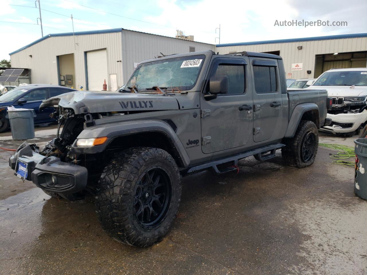 2022 Jeep Gladiator Sport Gray vin: 1C6HJTAG9NL149176