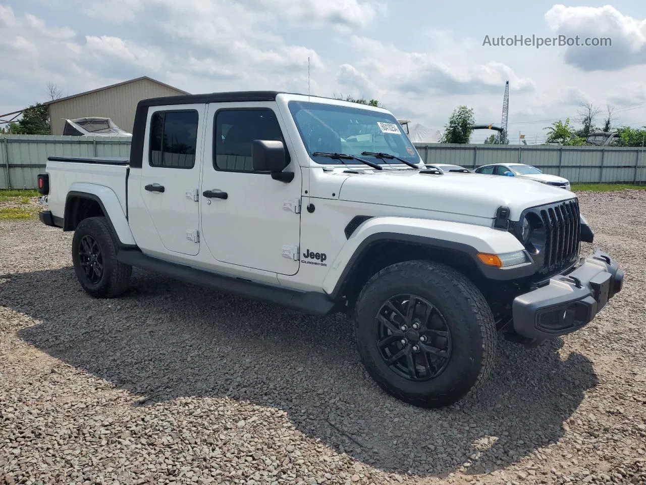 2022 Jeep Gladiator Sport White vin: 1C6HJTAG9NL157410