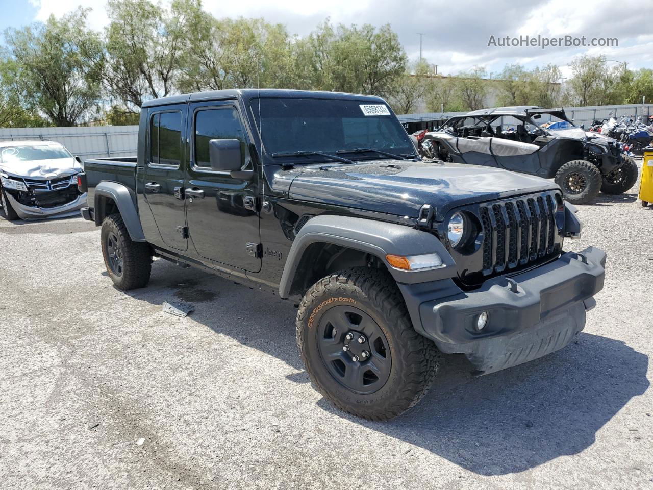 2022 Jeep Gladiator Sport Черный vin: 1C6HJTAG9NL171839