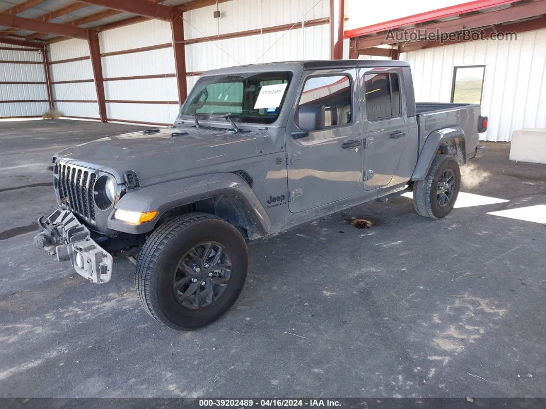 2022 Jeep Gladiator Altitude 4x4 Gray vin: 1C6HJTAGXNL151549