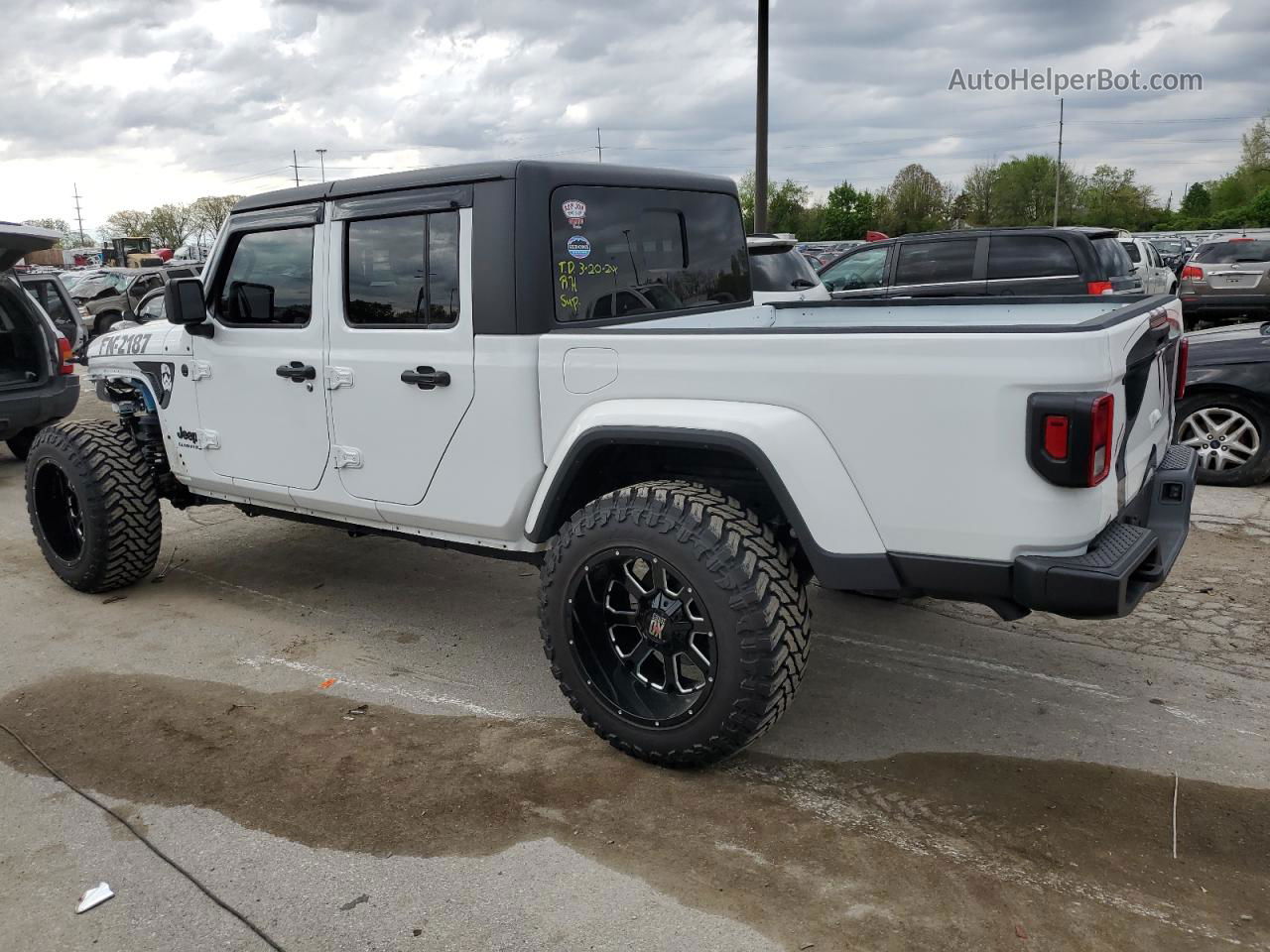 2022 Jeep Gladiator Sport White vin: 1C6HJTAGXNL153768