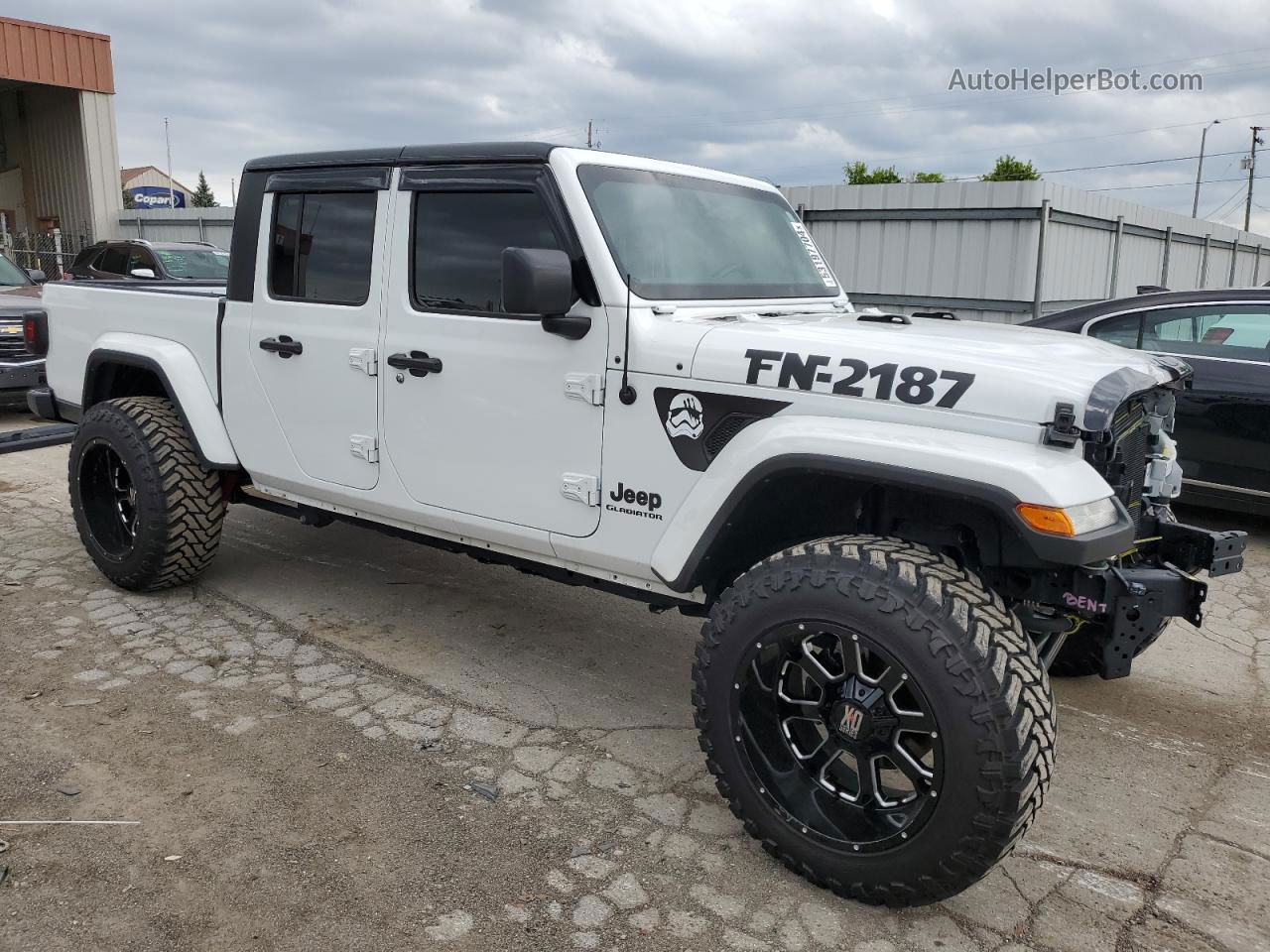 2022 Jeep Gladiator Sport White vin: 1C6HJTAGXNL153768