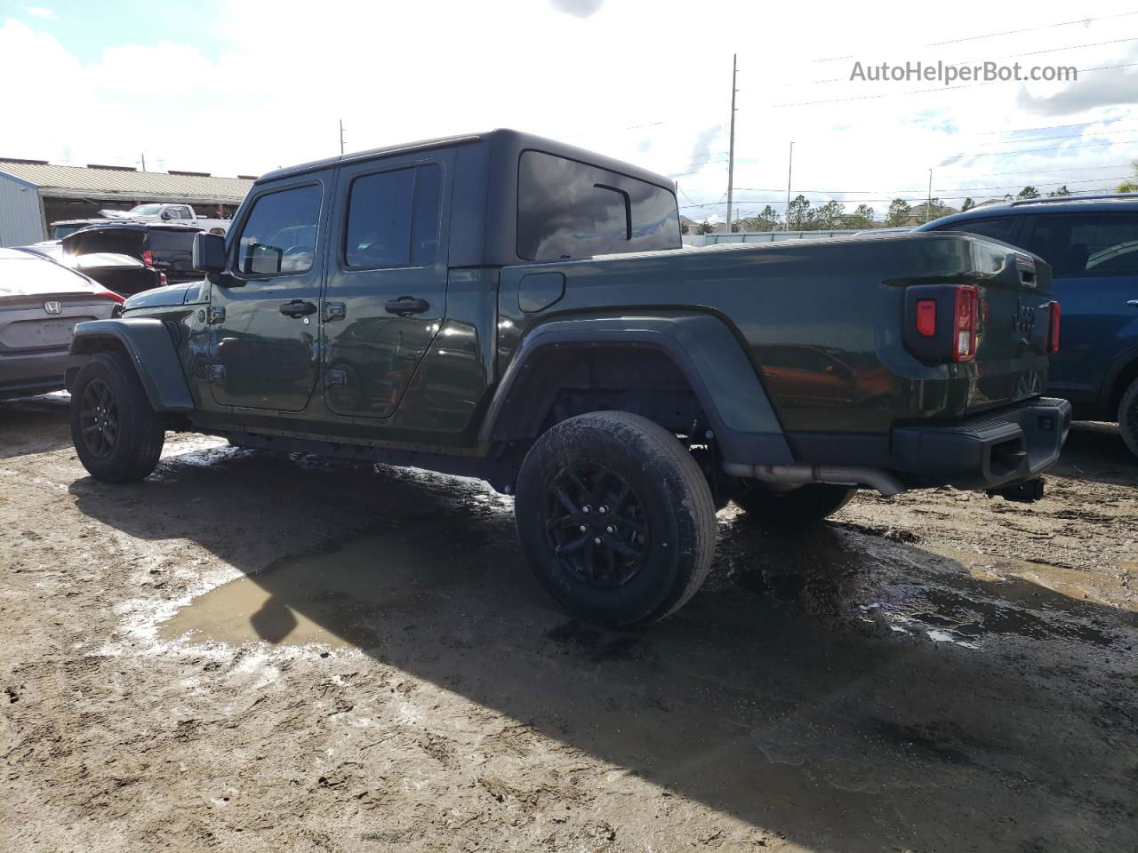 2022 Jeep Gladiator Sport Green vin: 1C6HJTAGXNL154564