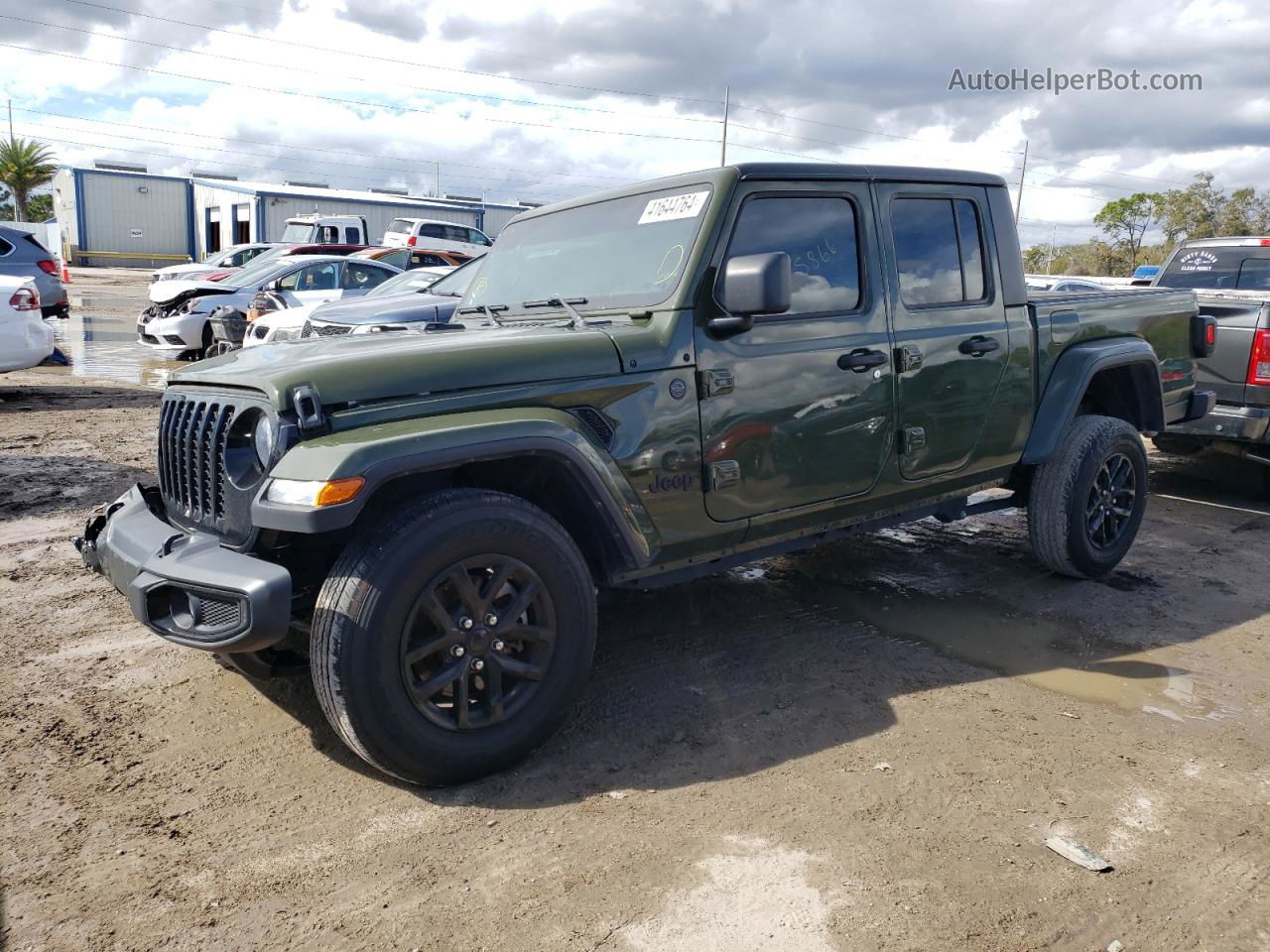 2022 Jeep Gladiator Sport Green vin: 1C6HJTAGXNL154564