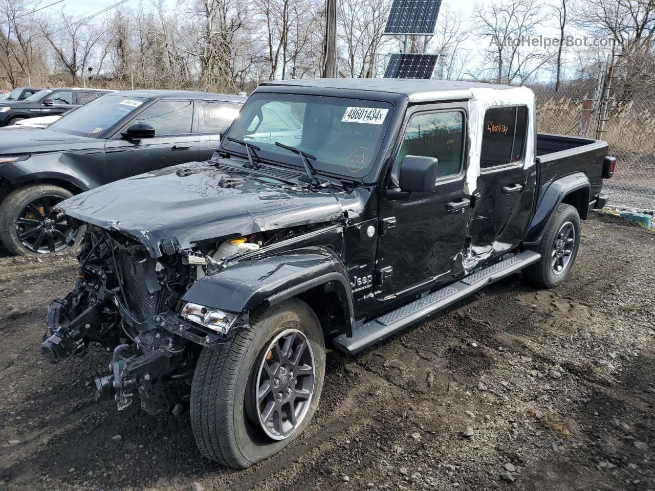 2022 Jeep Gladiator Overland Черный vin: 1C6HJTFG0NL101817