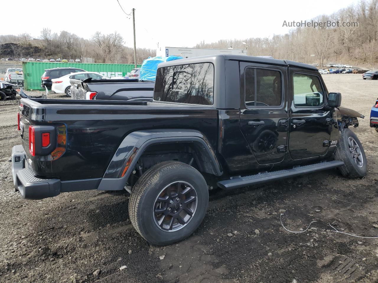 2022 Jeep Gladiator Overland Черный vin: 1C6HJTFG0NL101817