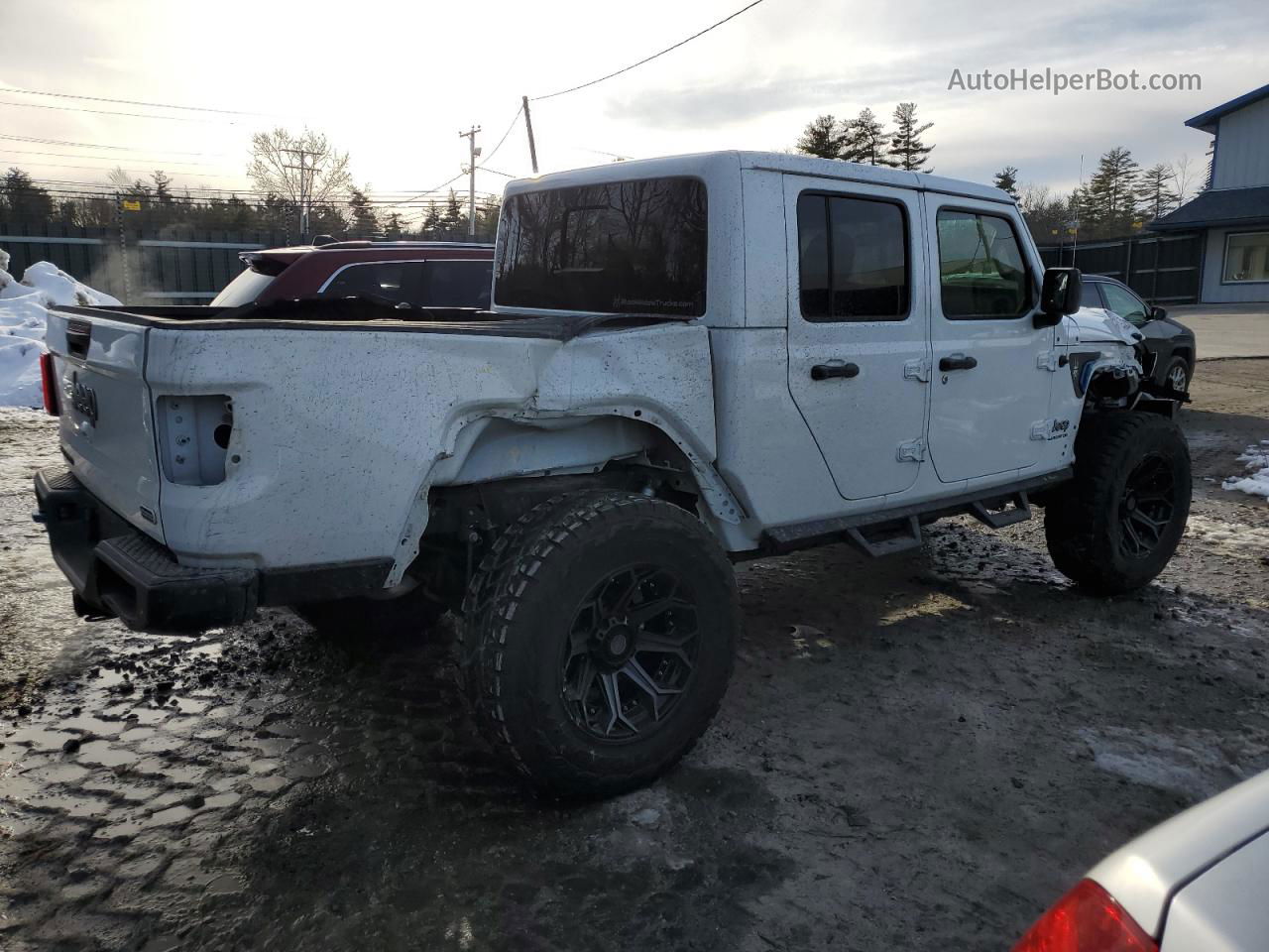 2022 Jeep Gladiator Overland White vin: 1C6HJTFG0NL113515