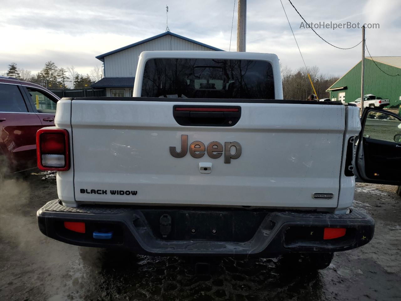 2022 Jeep Gladiator Overland White vin: 1C6HJTFG0NL113515