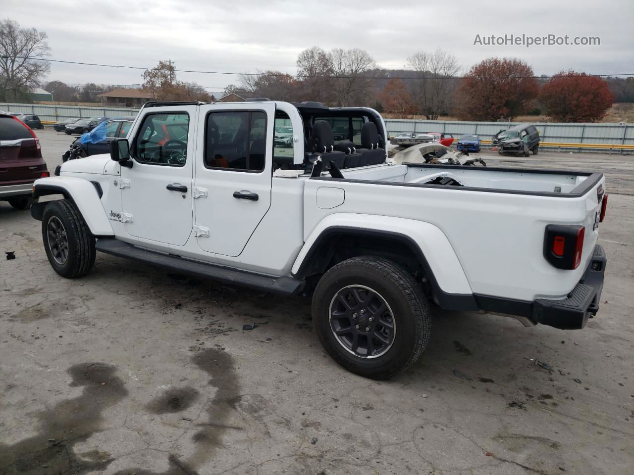 2022 Jeep Gladiator Overland White vin: 1C6HJTFG0NL183001