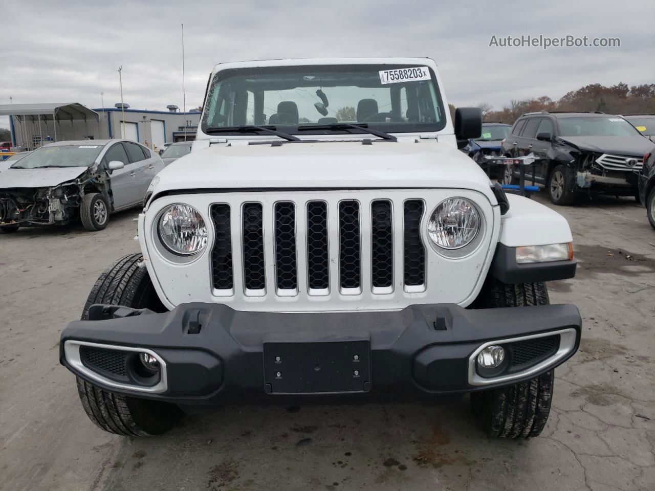 2022 Jeep Gladiator Overland White vin: 1C6HJTFG0NL183001