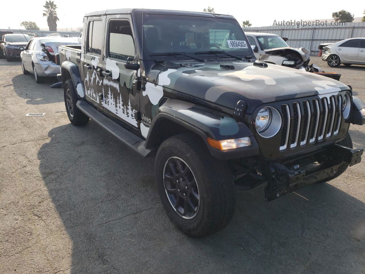 2022 Jeep Gladiator Overland Black vin: 1C6HJTFG1NL127178