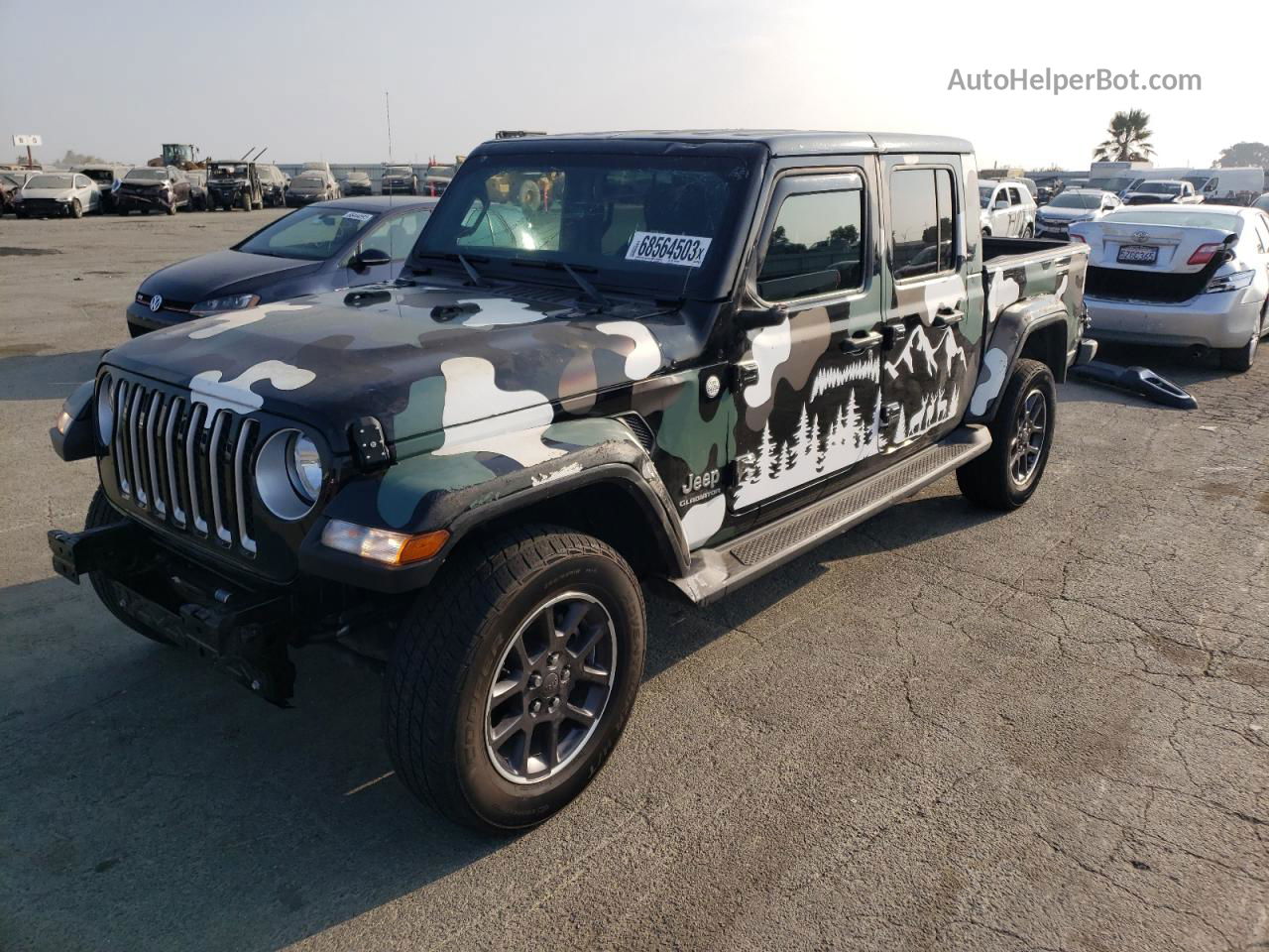 2022 Jeep Gladiator Overland Black vin: 1C6HJTFG1NL127178