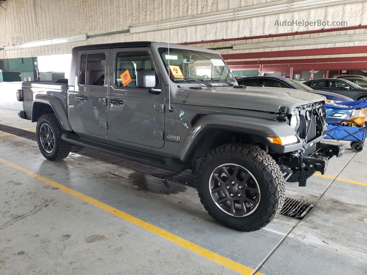 2022 Jeep Gladiator Overland Gray vin: 1C6HJTFG1NL175246