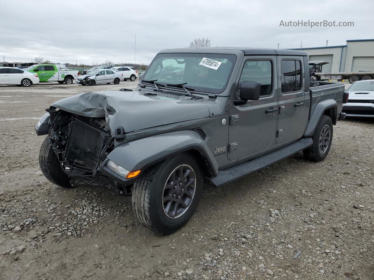 2022 Jeep Gladiator Overland Gray vin: 1C6HJTFG3NL117851