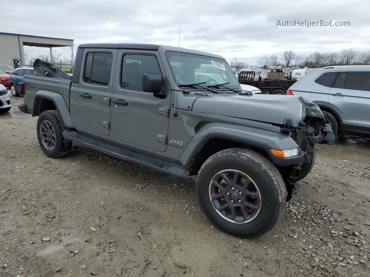 2022 Jeep Gladiator Overland Серый vin: 1C6HJTFG3NL117851