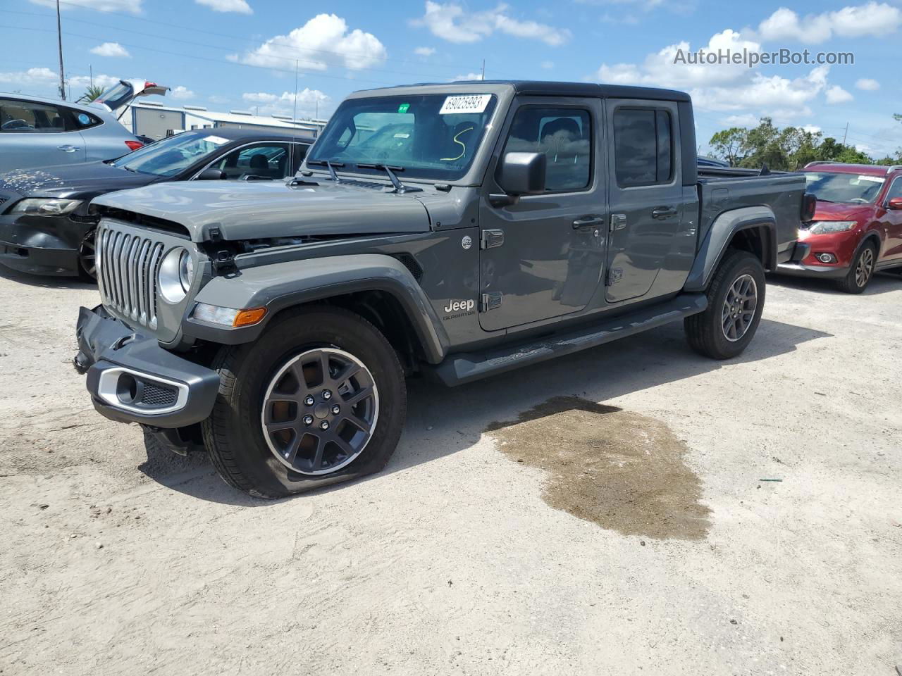 2022 Jeep Gladiator Overland Серый vin: 1C6HJTFG3NL145505