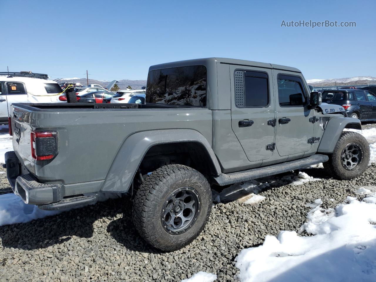 2022 Jeep Gladiator Overland Gray vin: 1C6HJTFG5NL162418