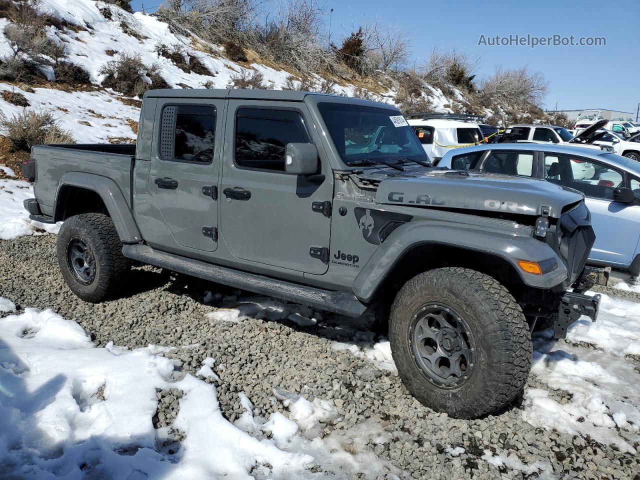 2022 Jeep Gladiator Overland Gray vin: 1C6HJTFG5NL162418