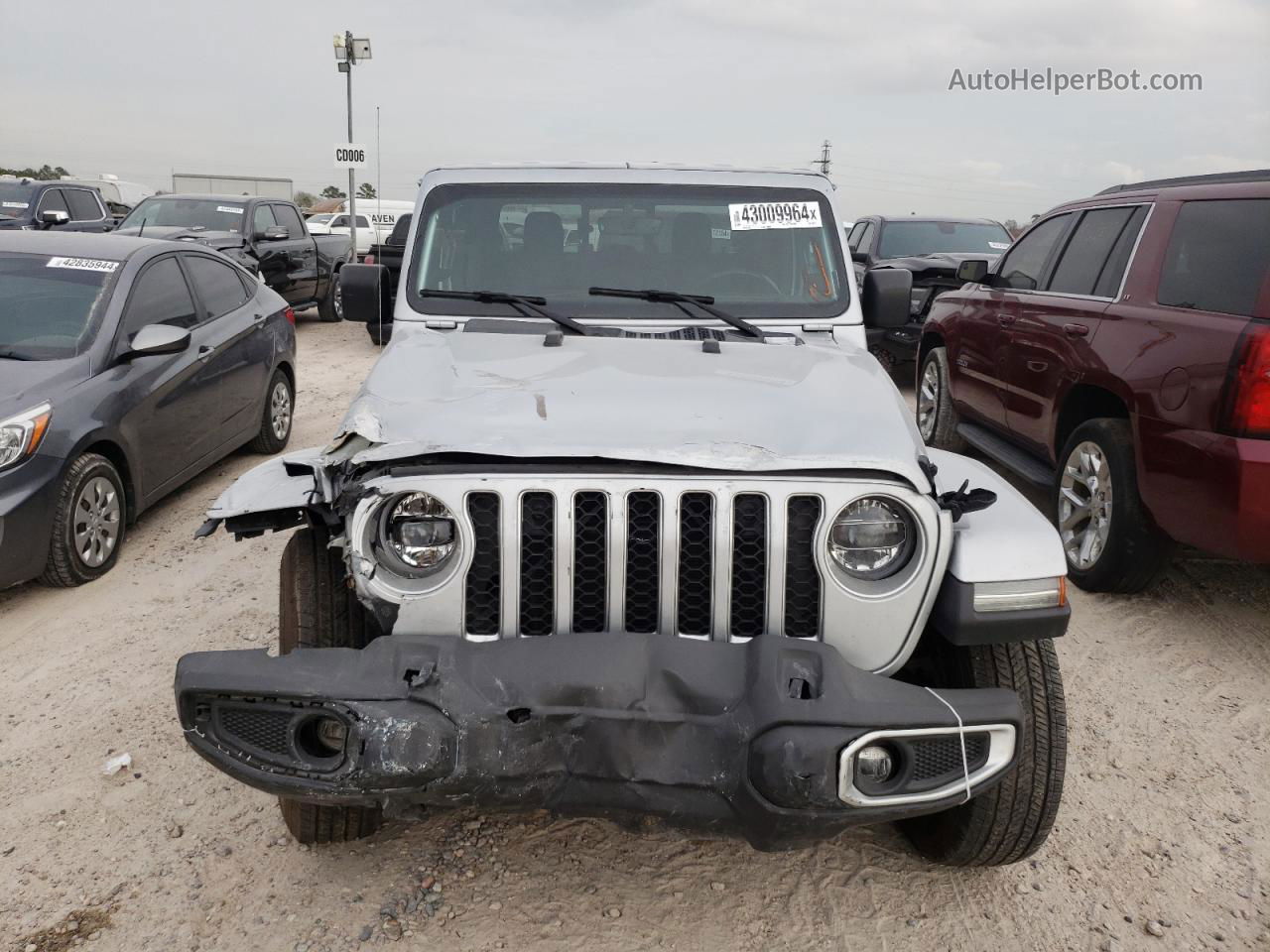 2022 Jeep Gladiator Overland Silver vin: 1C6HJTFG5NL180577