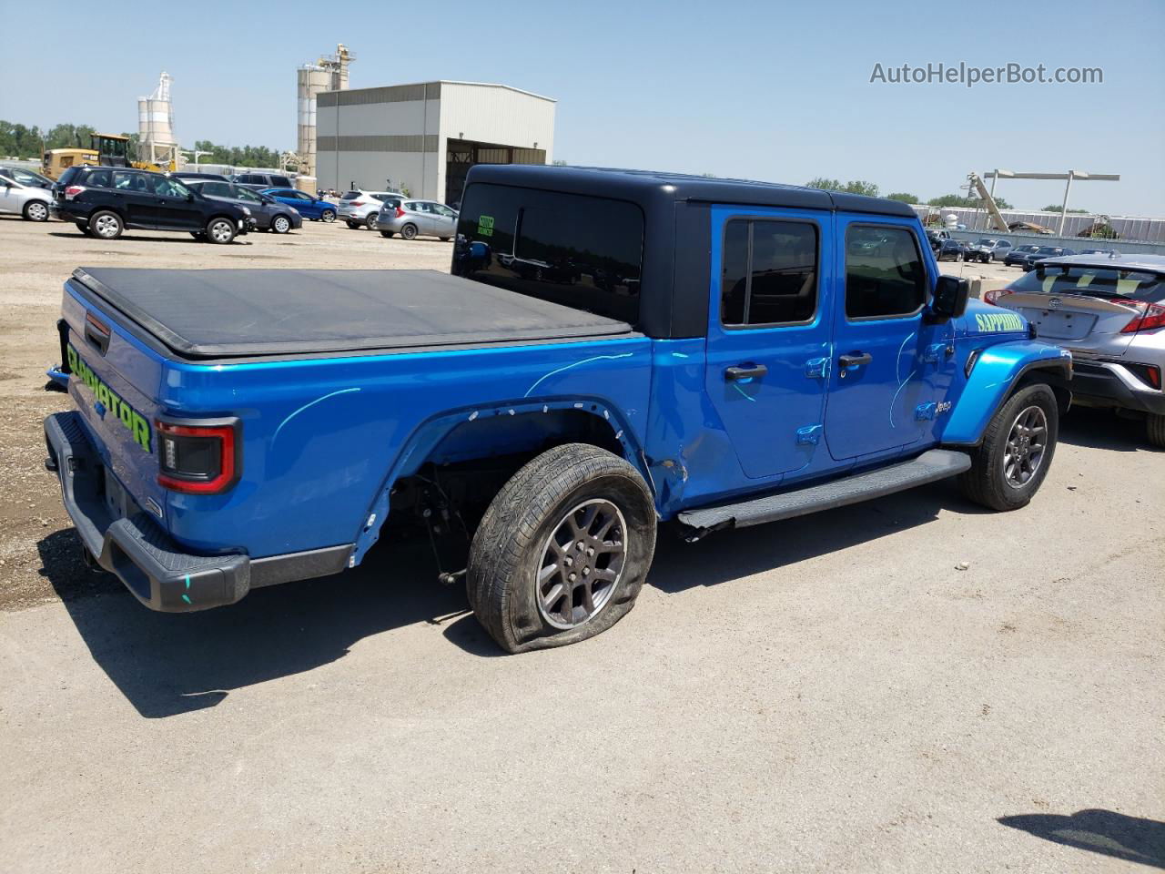 2022 Jeep Gladiator Overland Синий vin: 1C6HJTFG7NL158953