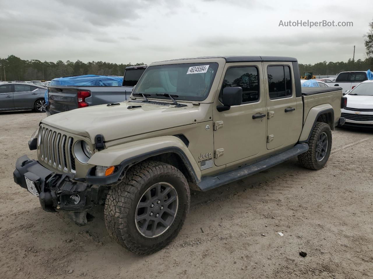 2022 Jeep Gladiator Overland Tan vin: 1C6HJTFG8NL155432