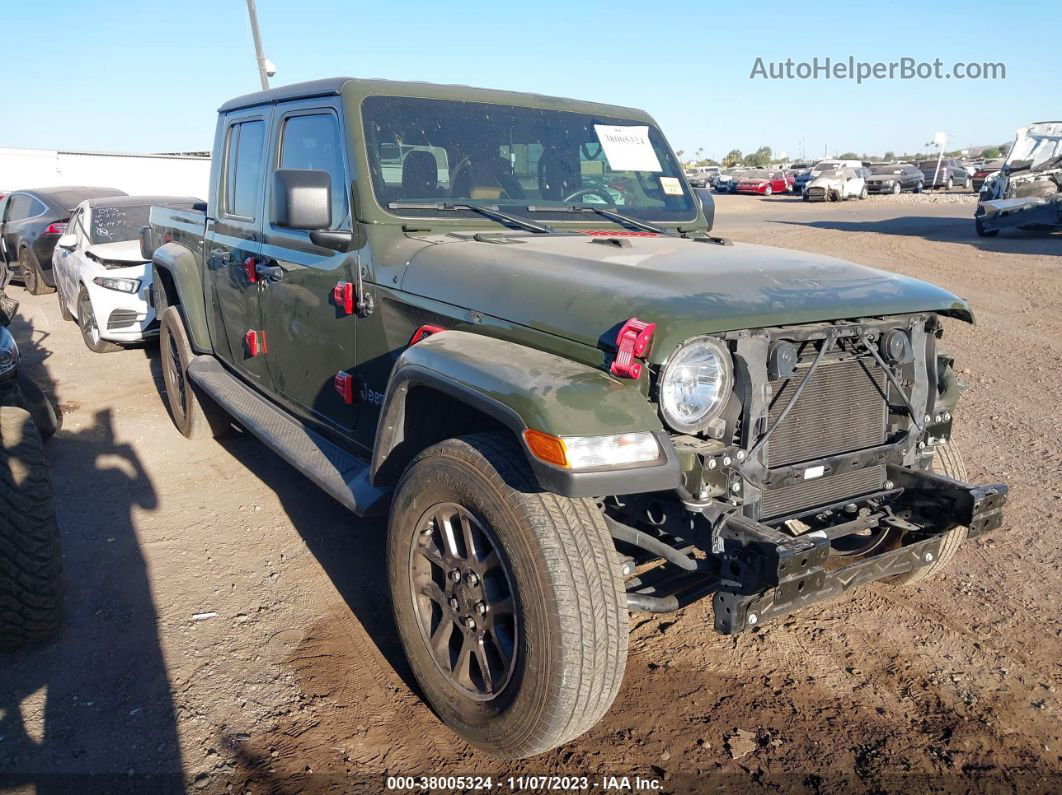 2022 Jeep Gladiator Overland 4x4 Зеленый vin: 1C6HJTFGXNL151351