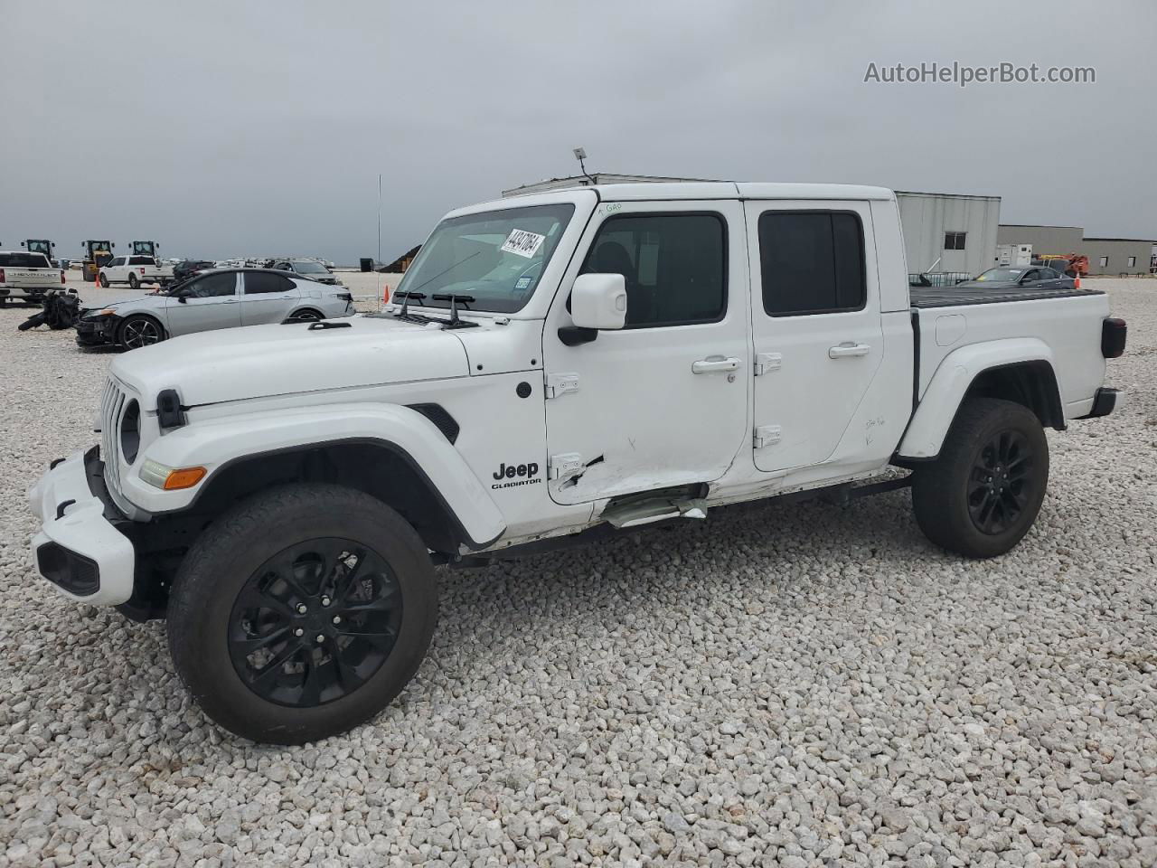 2022 Jeep Gladiator Overland White vin: 1C6HJTFGXNL178646