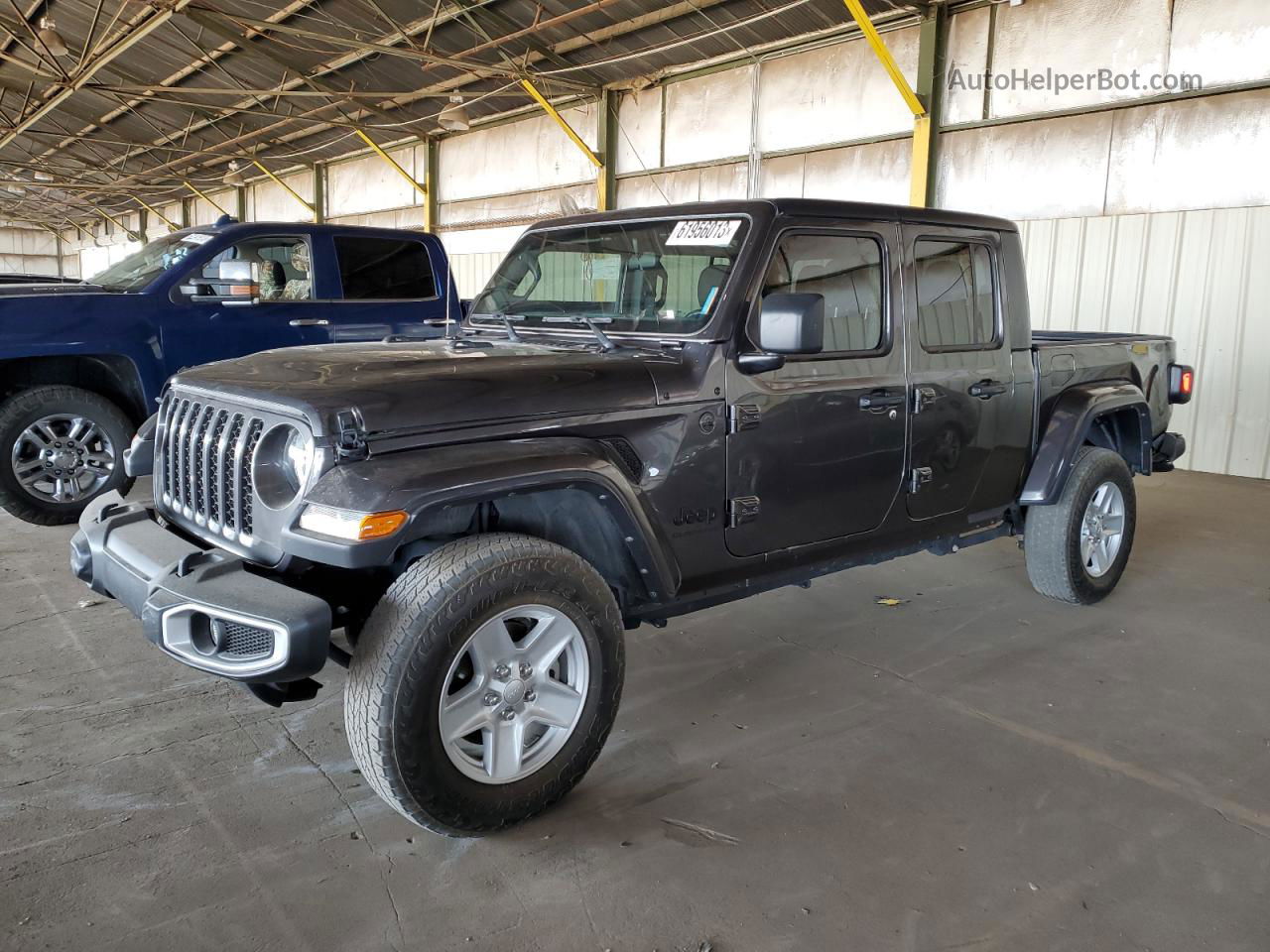 2022 Jeep Gladiator Sport Gray vin: 1C6JJTAG5NL117133