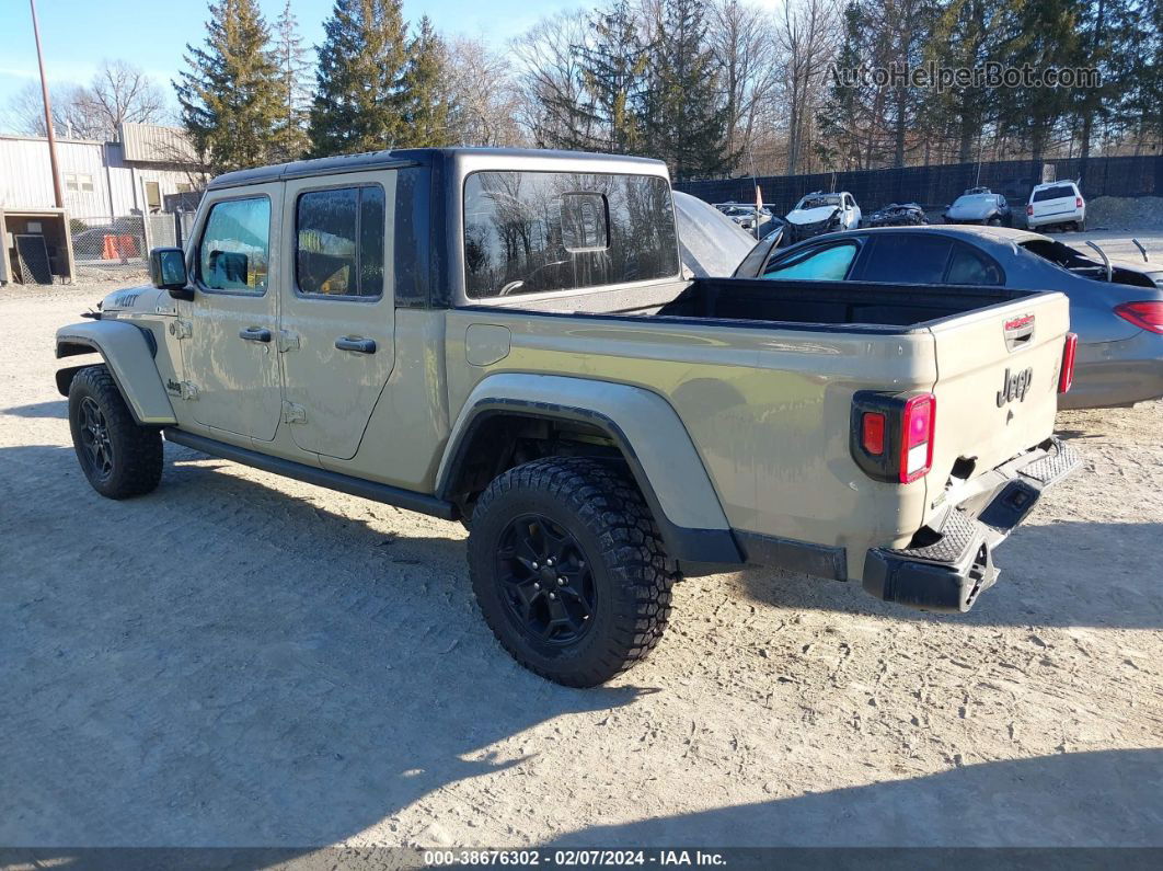 2022 Jeep Gladiator Willys 4x4 Tan vin: 1C6JJTAM4NL154616