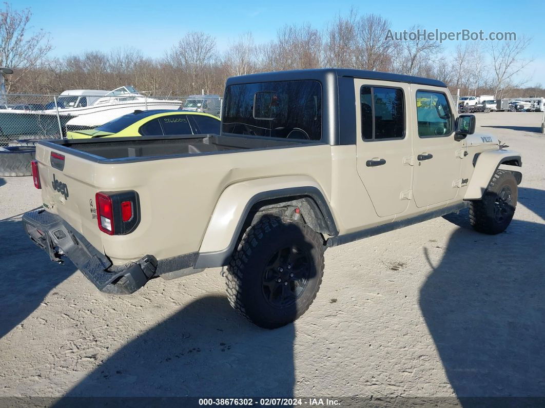 2022 Jeep Gladiator Willys 4x4 Tan vin: 1C6JJTAM4NL154616