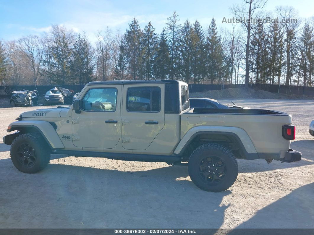 2022 Jeep Gladiator Willys 4x4 Tan vin: 1C6JJTAM4NL154616