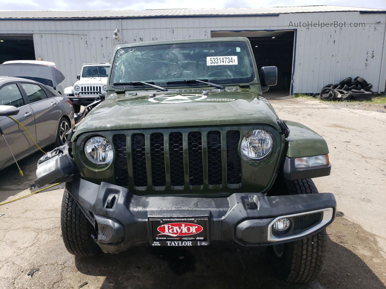 2022 Jeep Gladiator Sport Green vin: 1C6JJTAMXNL135925