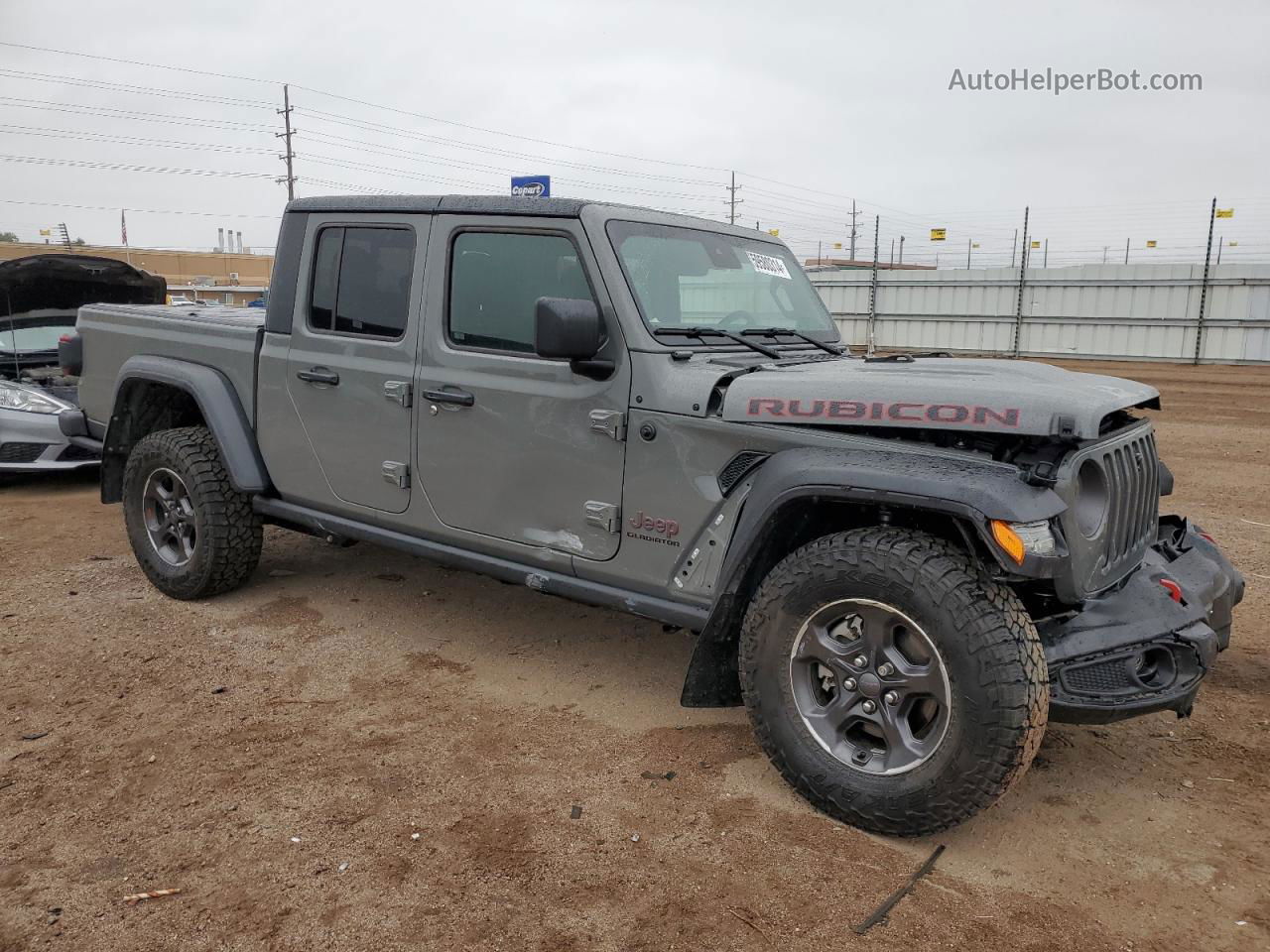 2022 Jeep Gladiator Rubicon Gray vin: 1C6JJTBG1NL129102