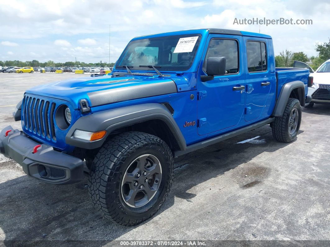 2022 Jeep Gladiator Rubicon 4x4 Blue vin: 1C6JJTBG1NL135515