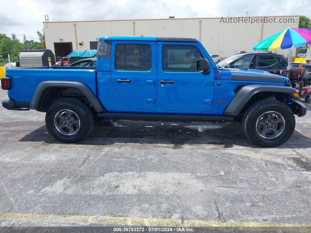 2022 Jeep Gladiator Rubicon 4x4 Blue vin: 1C6JJTBG1NL135515